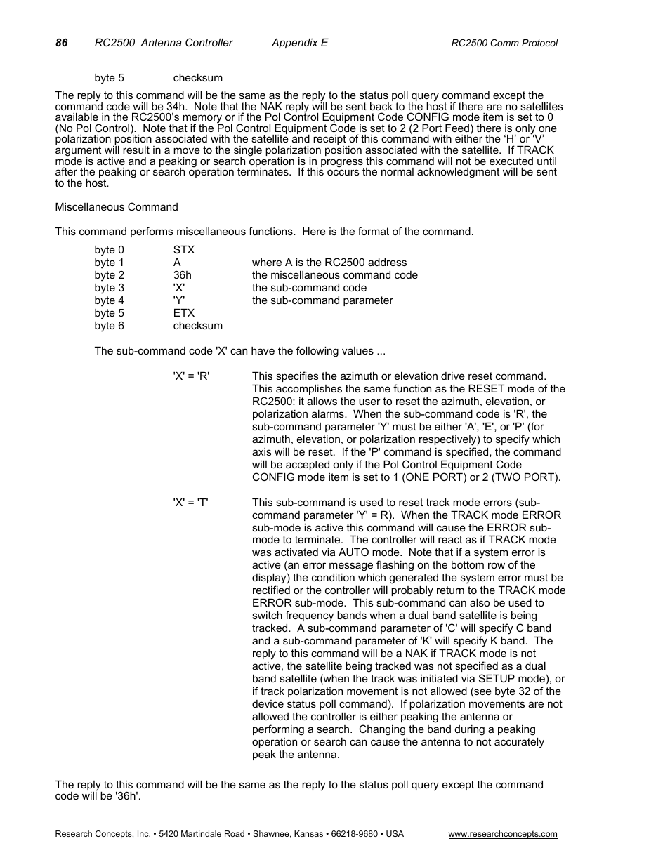 Research Concepts RC2500 User Manual | Page 93 / 181