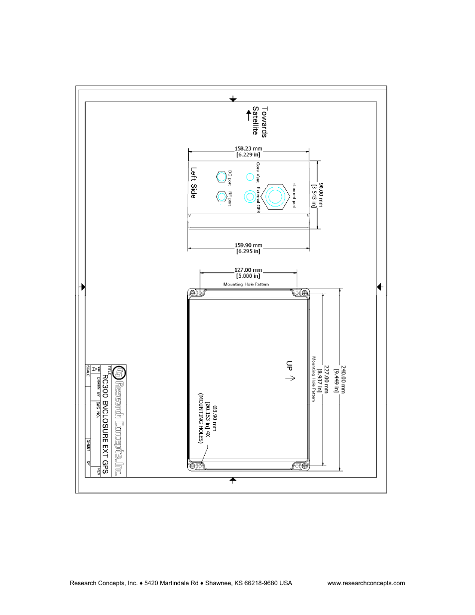 Appendix b drawings | Research Concepts RC300 User Manual | Page 34 / 35