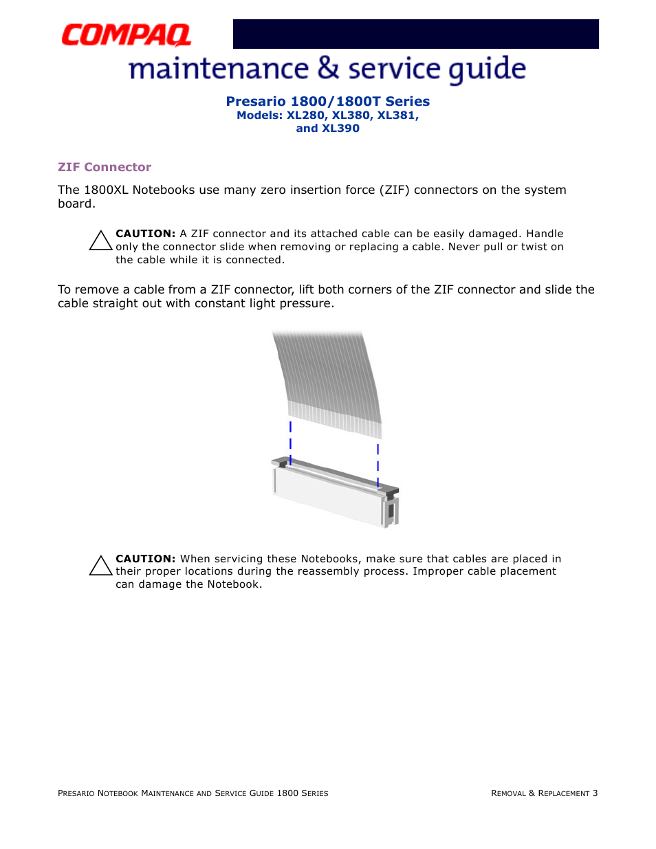 Zifconnector | Compaq XL280 User Manual | Page 72 / 134