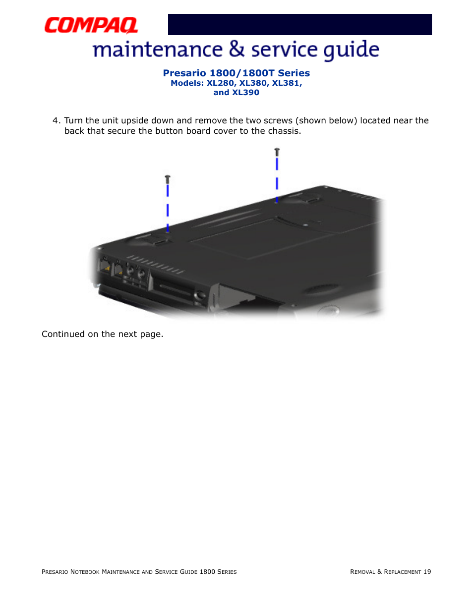 Compaq XL280 User Manual | Page 88 / 134