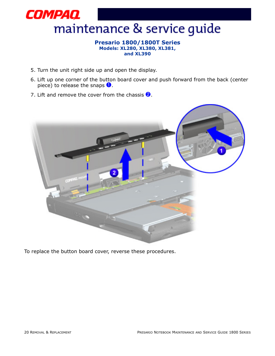 Lift and remove the cover from the chassis | Compaq XL280 User Manual | Page 89 / 134