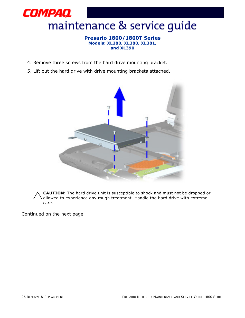 Continued on the next page | Compaq XL280 User Manual | Page 95 / 134