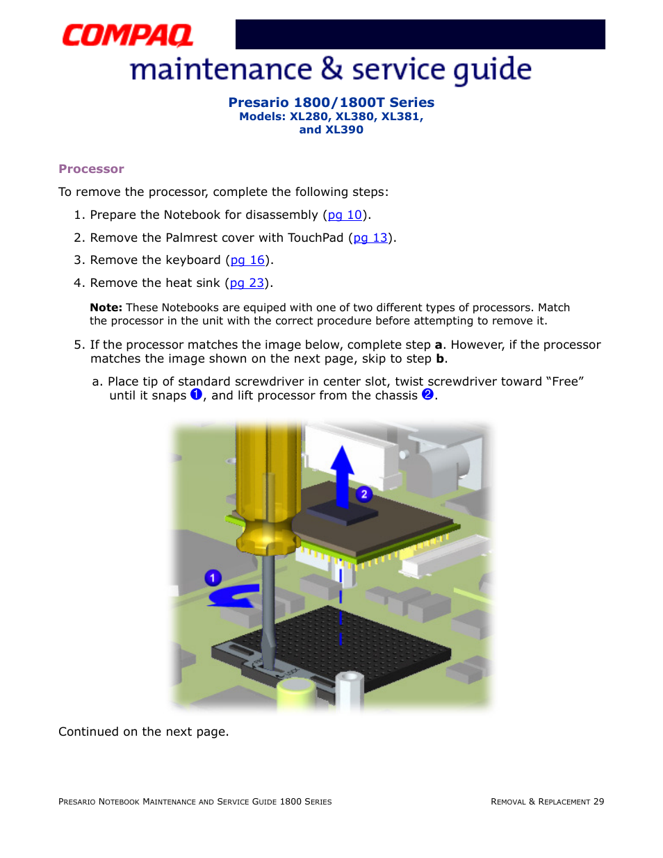 Processor | Compaq XL280 User Manual | Page 98 / 134