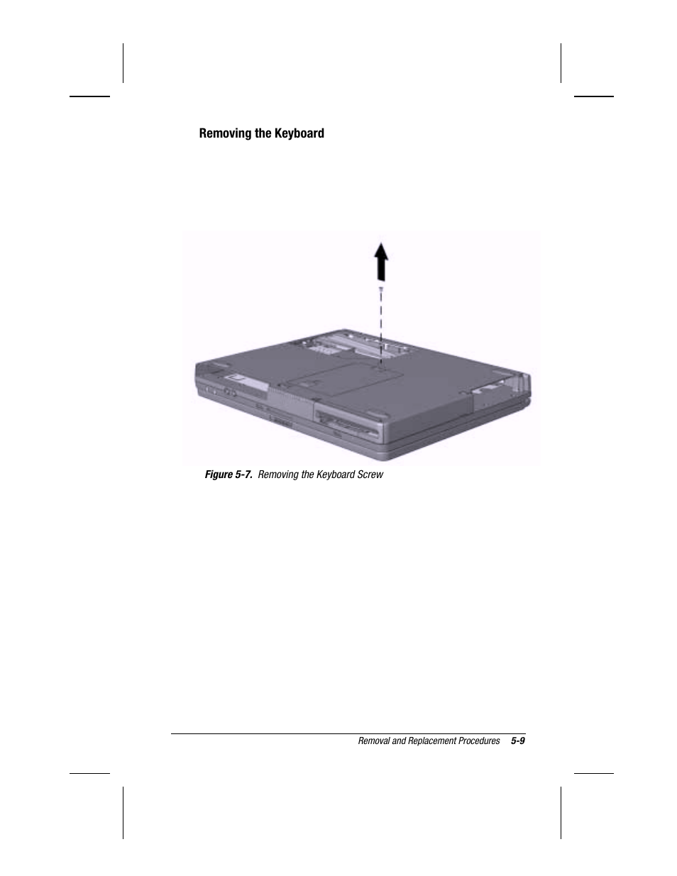 Removing the keyboard | Compaq V300 User Manual | Page 103 / 162
