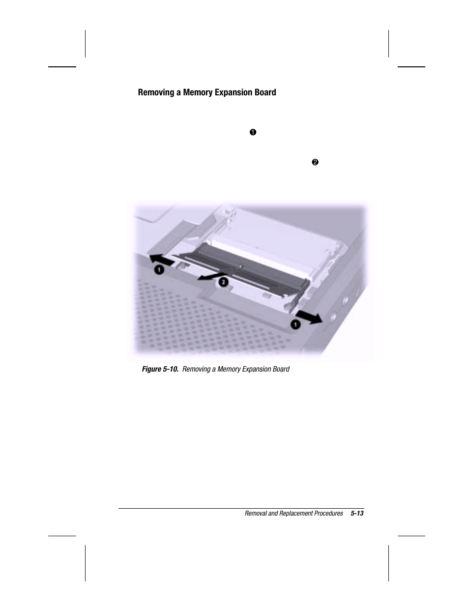 Removing a memory expansion board | Compaq V300 User Manual | Page 107 / 162