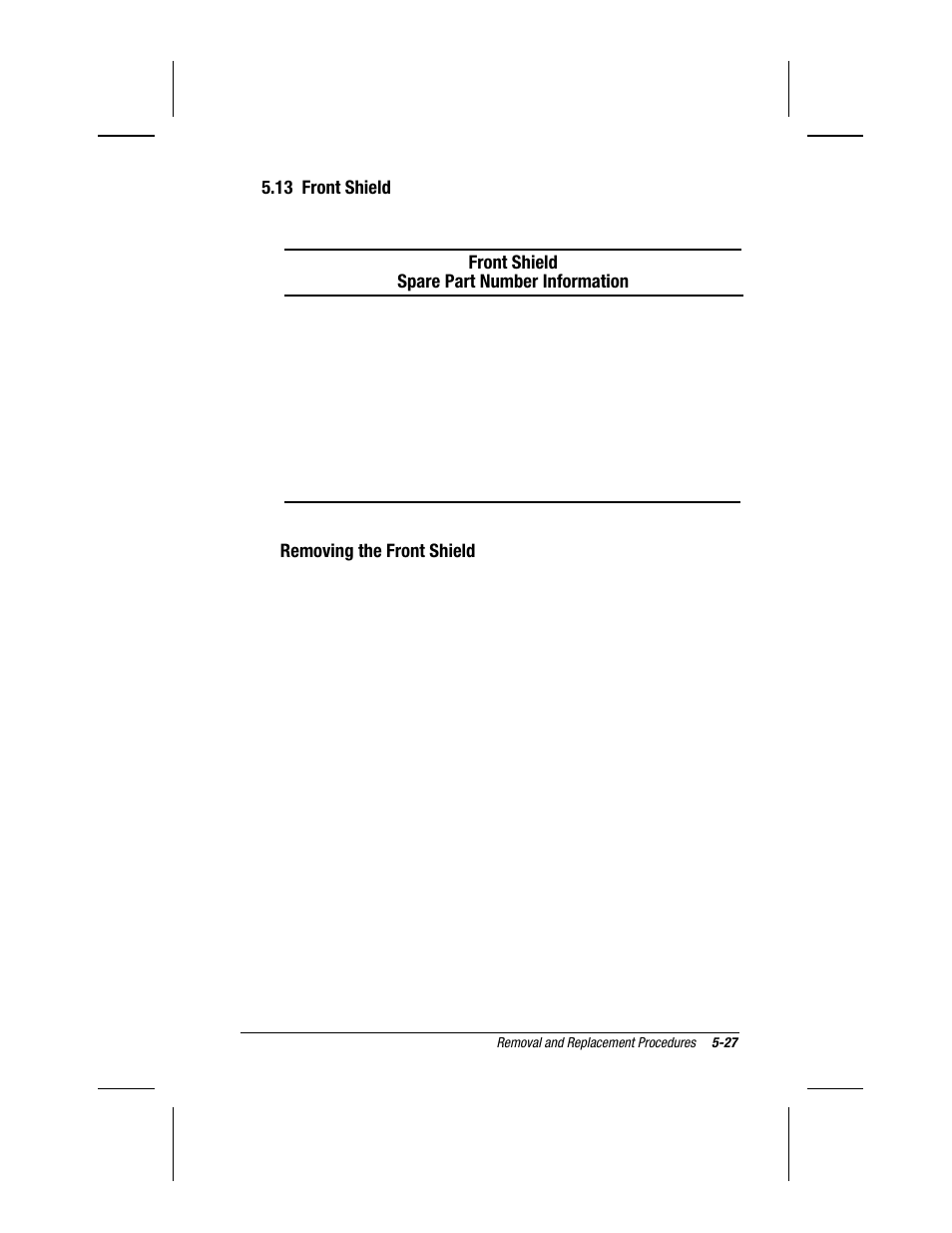 13 front shield | Compaq V300 User Manual | Page 121 / 162