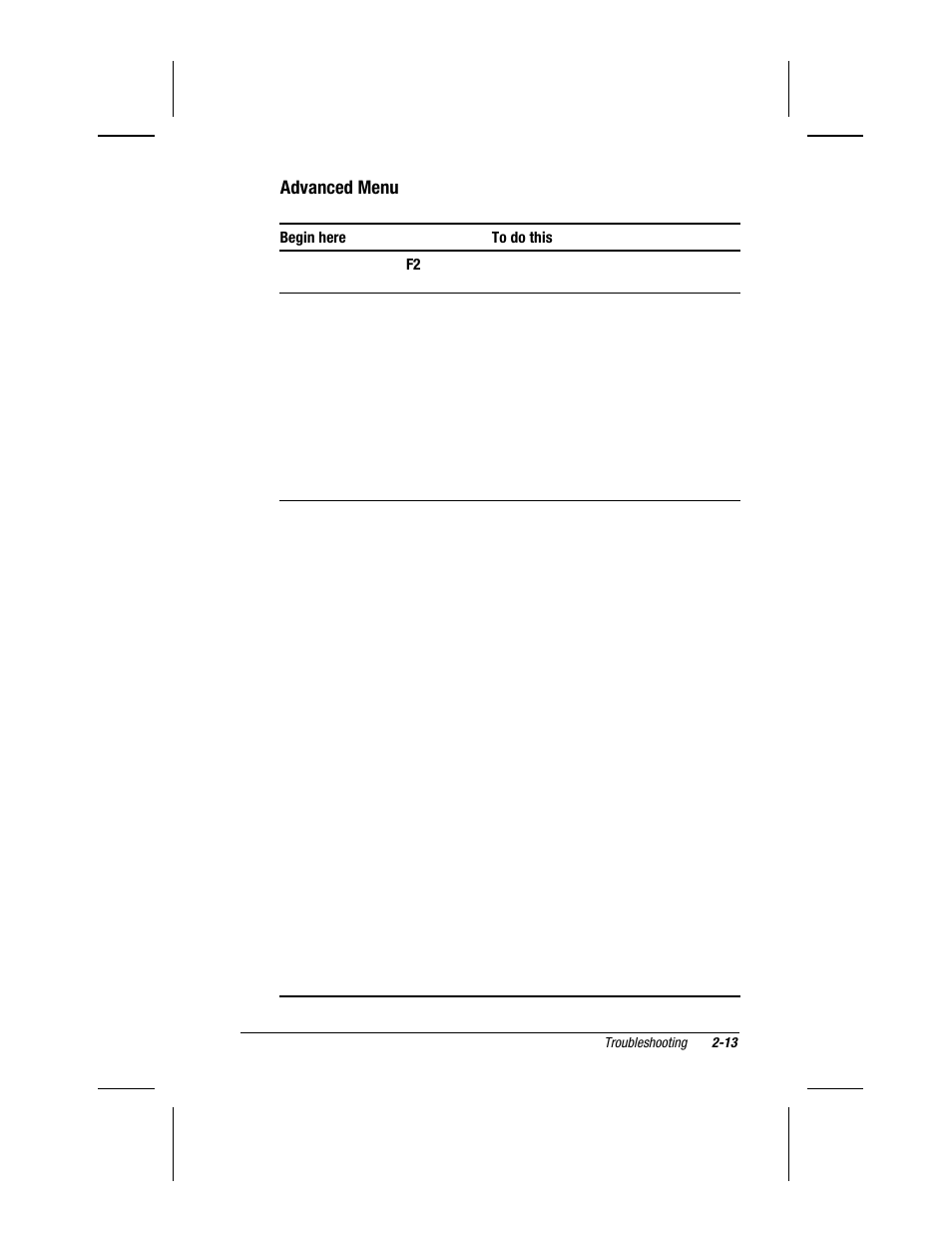 Advanced menu | Compaq V300 User Manual | Page 49 / 162