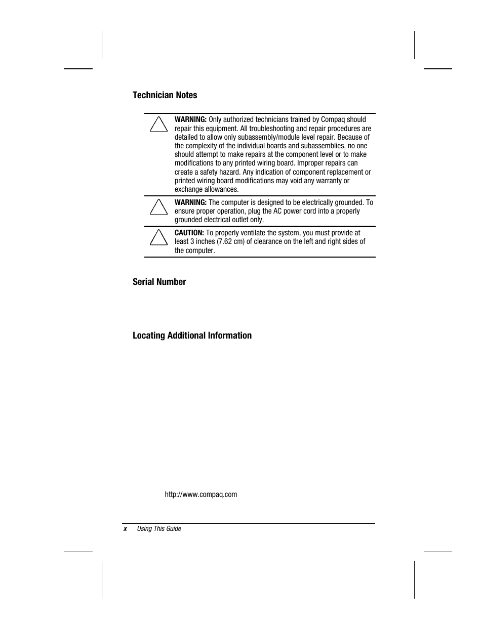 Compaq V300 User Manual | Page 7 / 162