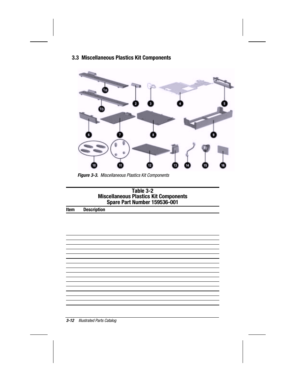 3 miscellaneous plastics kit components | Compaq V300 User Manual | Page 86 / 162