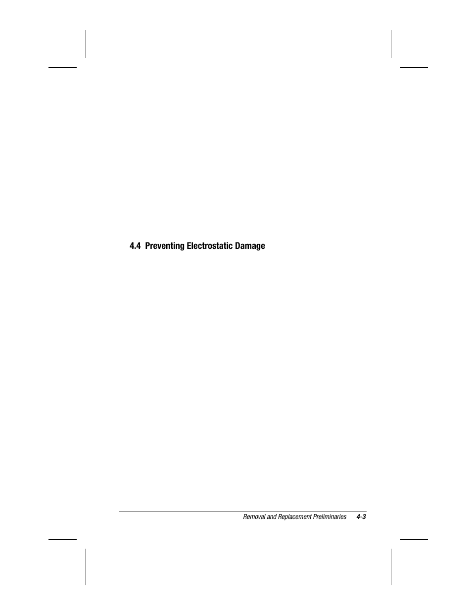 4 preventing electrostatic damage | Compaq V300 User Manual | Page 91 / 162