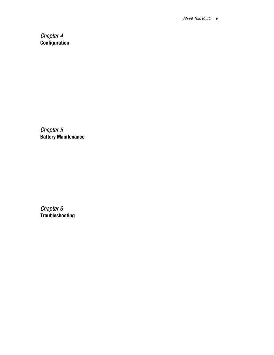 Chapter 4, Chapter 5, Chapter 6 | Compaq R6000 User Manual | Page 5 / 118