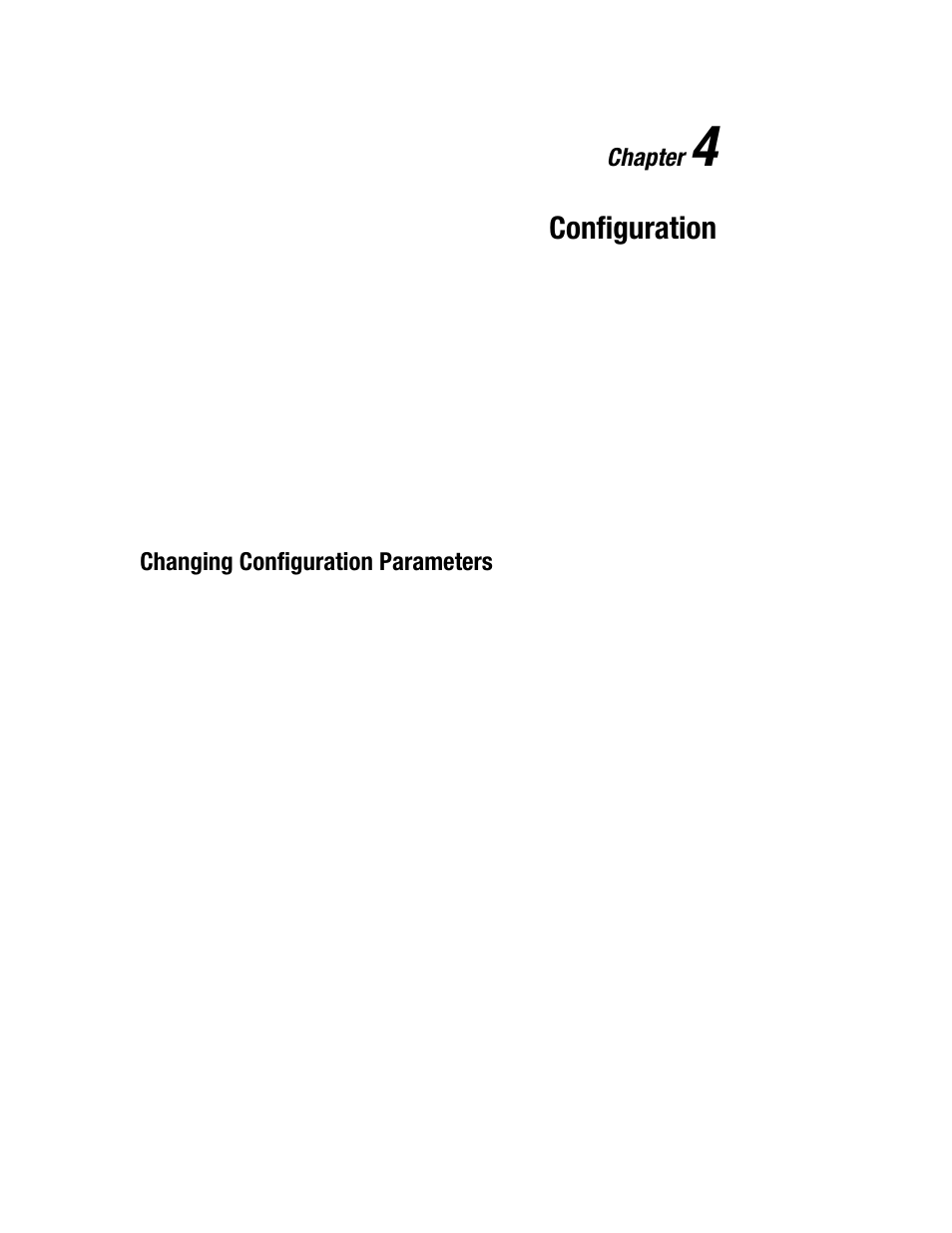 Chapter 4: configuration, Chapter 4, Configuration | Chapter, Changing configuration parameters | Compaq R6000 User Manual | Page 56 / 118