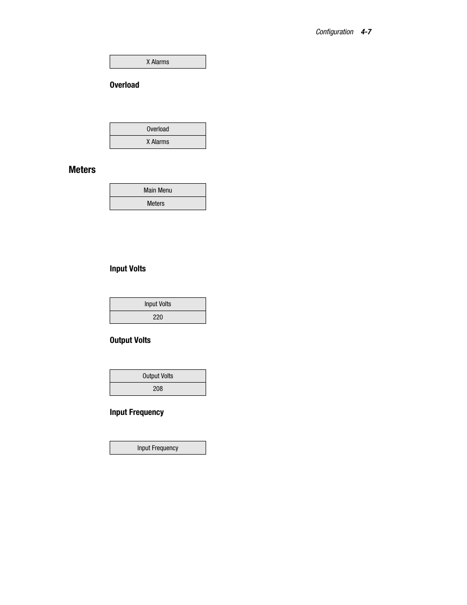 Meters | Compaq R6000 User Manual | Page 62 / 118