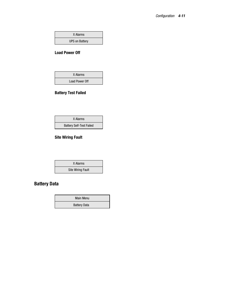 Battery data | Compaq R6000 User Manual | Page 66 / 118