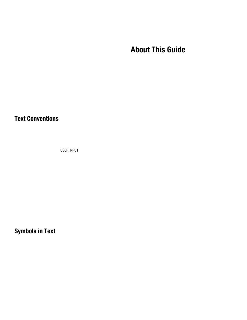 About this guide, Text conventions, Symbols in text | Compaq R6000 User Manual | Page 7 / 118