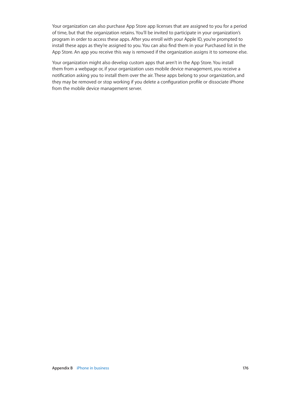 Apple iPhone iOS 8.4 User Manual | Page 176 / 196