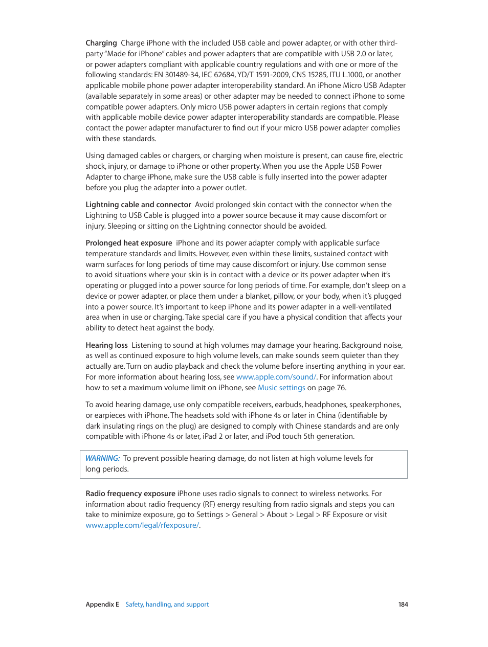 Apple iPhone iOS 8.4 User Manual | Page 184 / 196
