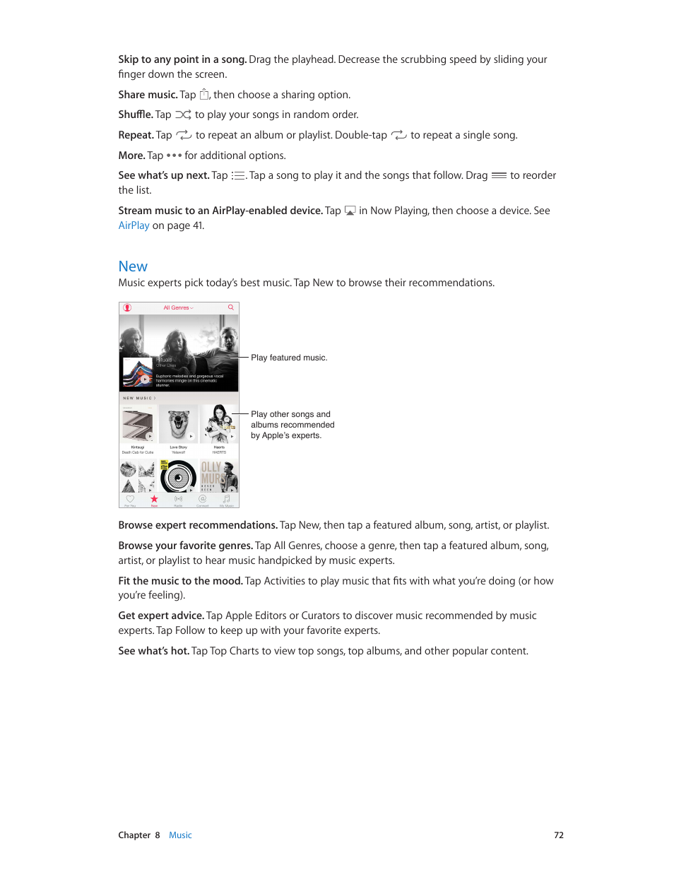 72 new | Apple iPhone iOS 8.4 User Manual | Page 72 / 196