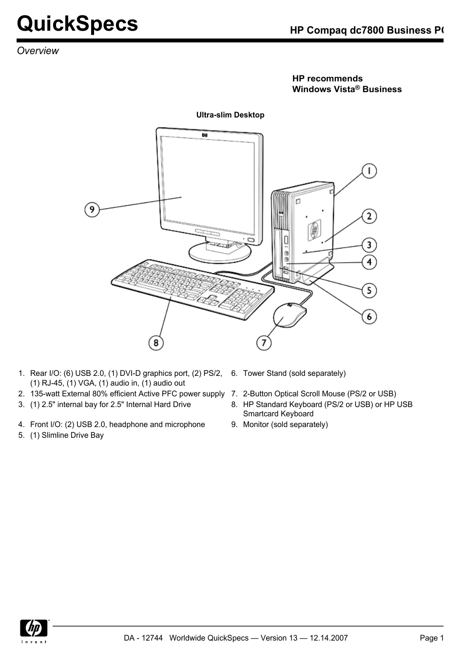 Compaq dc7800 User Manual | 53 pages