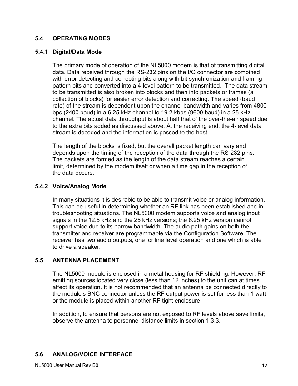 RF Neulink NL5000 Rev B0 User Manual | Page 13 / 25