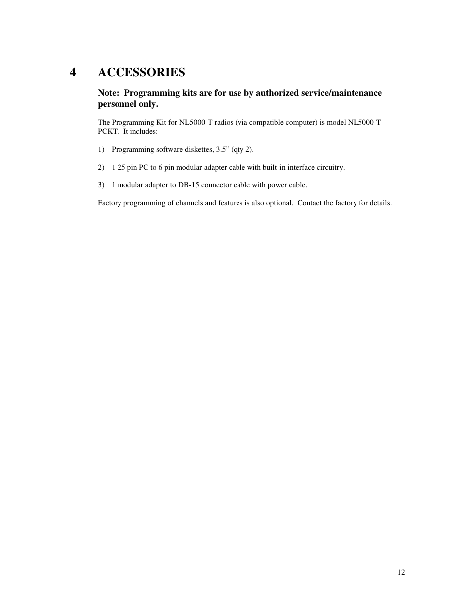 4accessories | RF Neulink NL5000-T User Manual | Page 12 / 21