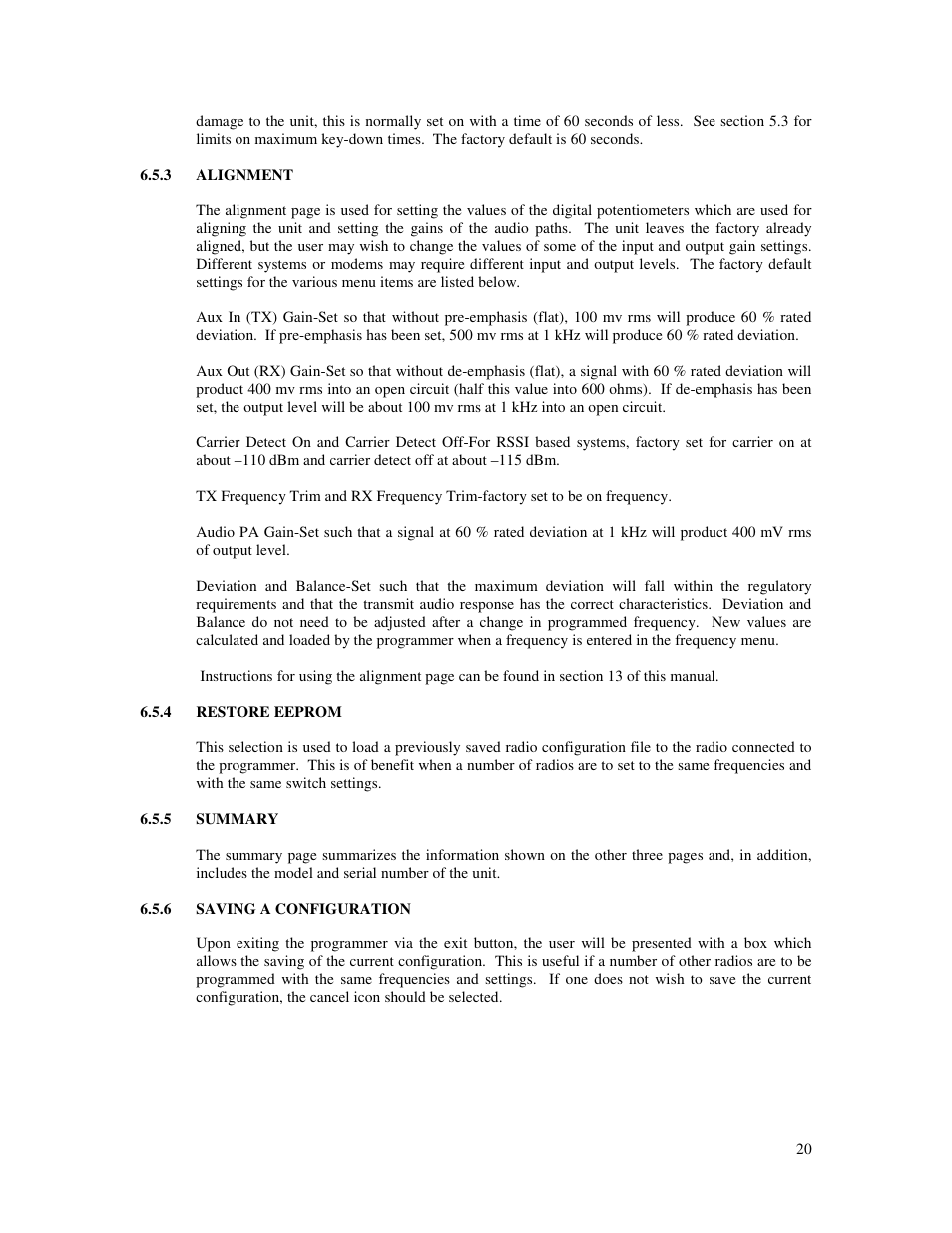 RF Neulink NL5000-T User Manual | Page 20 / 21