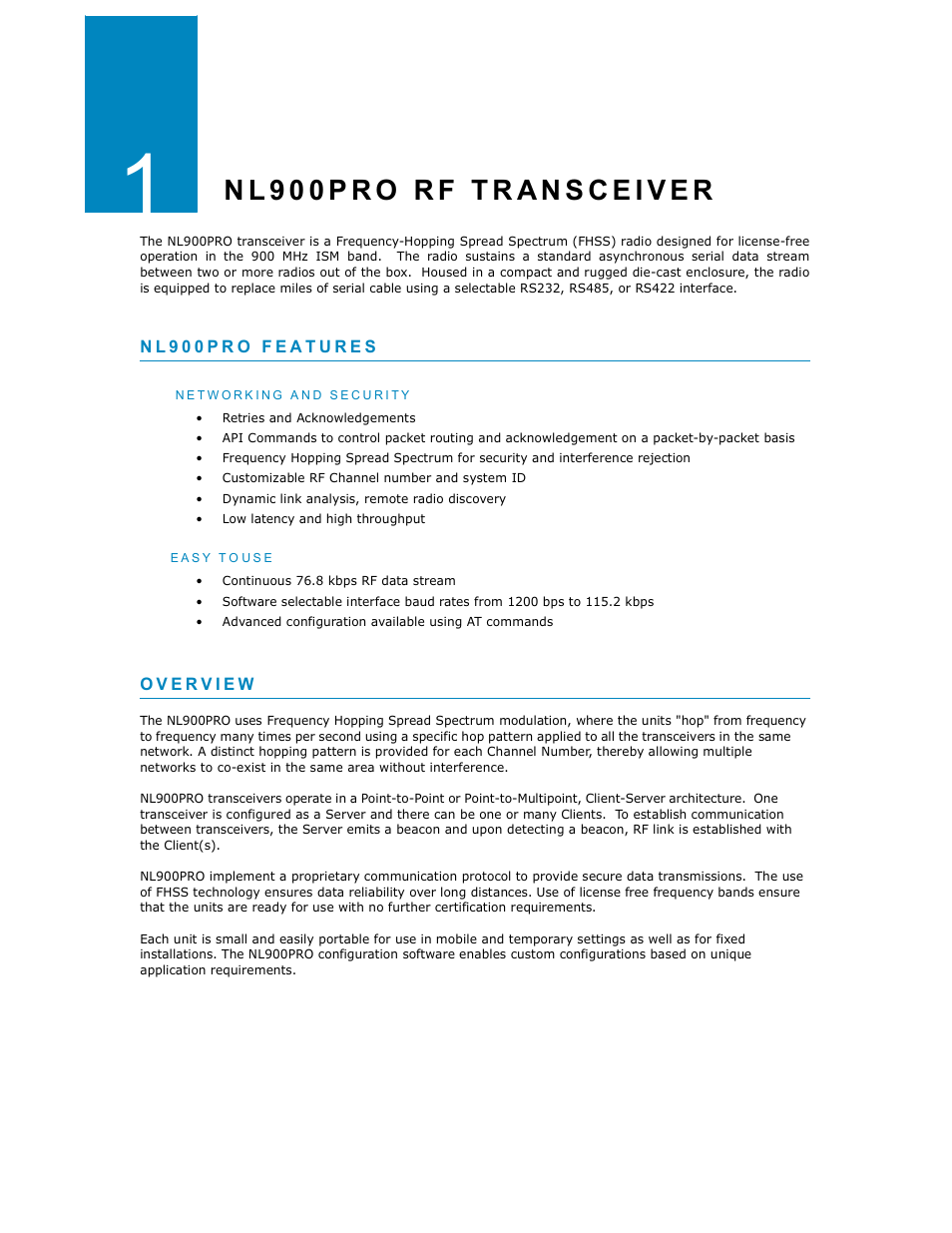 RF Neulink NL900PRO User Manual | Page 3 / 18