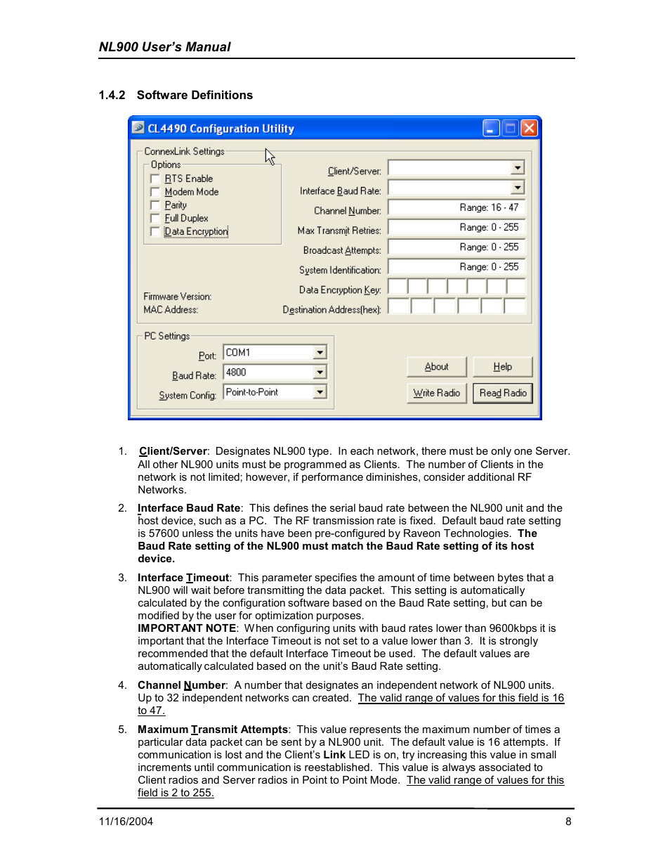 Nl900 user’s manual | RF Neulink NL900 User Manual | Page 8 / 12