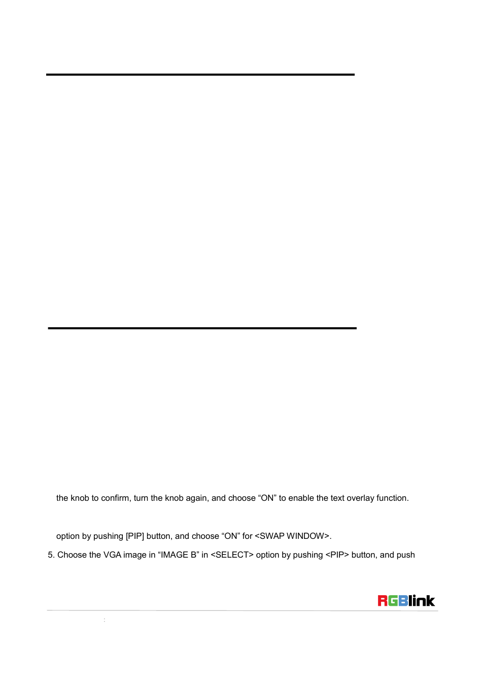 How to zoom the image, How to realize the text overlay setting | RGBLink VENUS X1 Quick Start User Manual | Page 12 / 19
