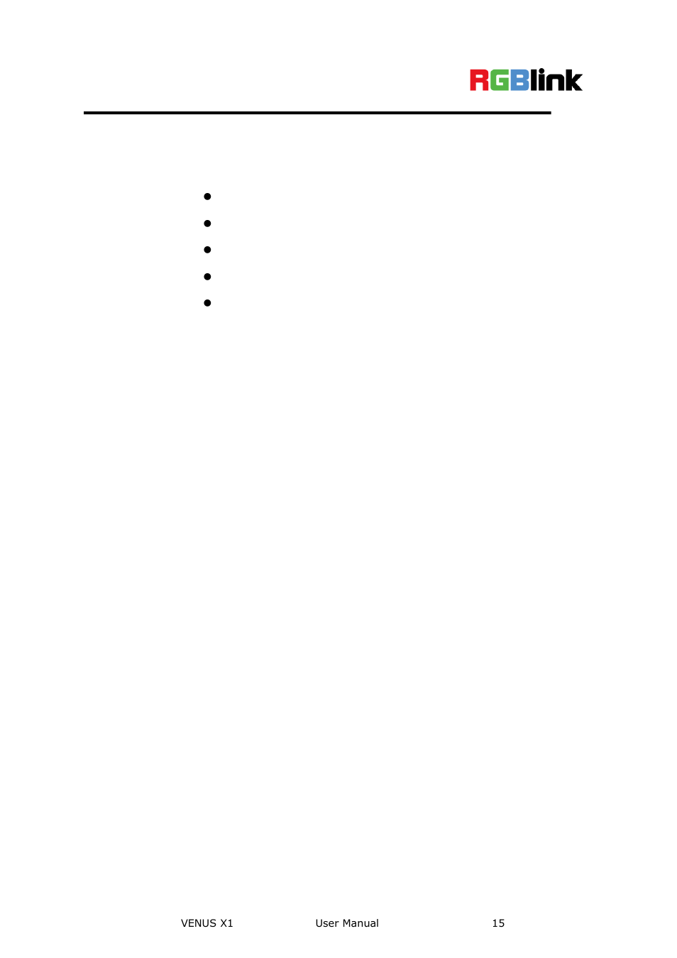 Introduction | RGBLink VENUS X1 User Manual User Manual | Page 15 / 135