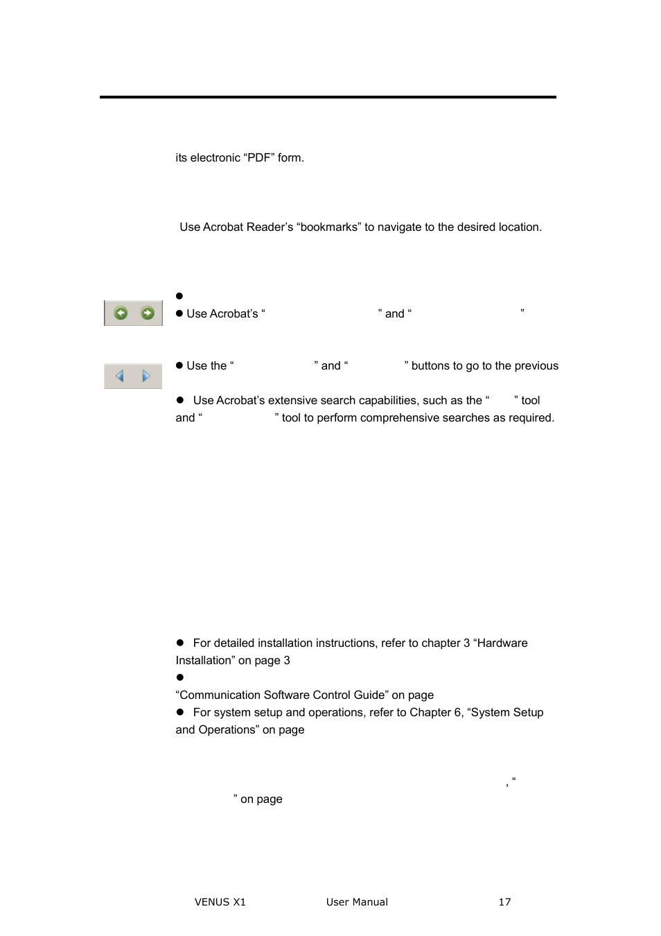 How to use this manual, Introduction, Navigating | Table of contents and index, General operations | RGBLink VENUS X1 User Manual User Manual | Page 17 / 135