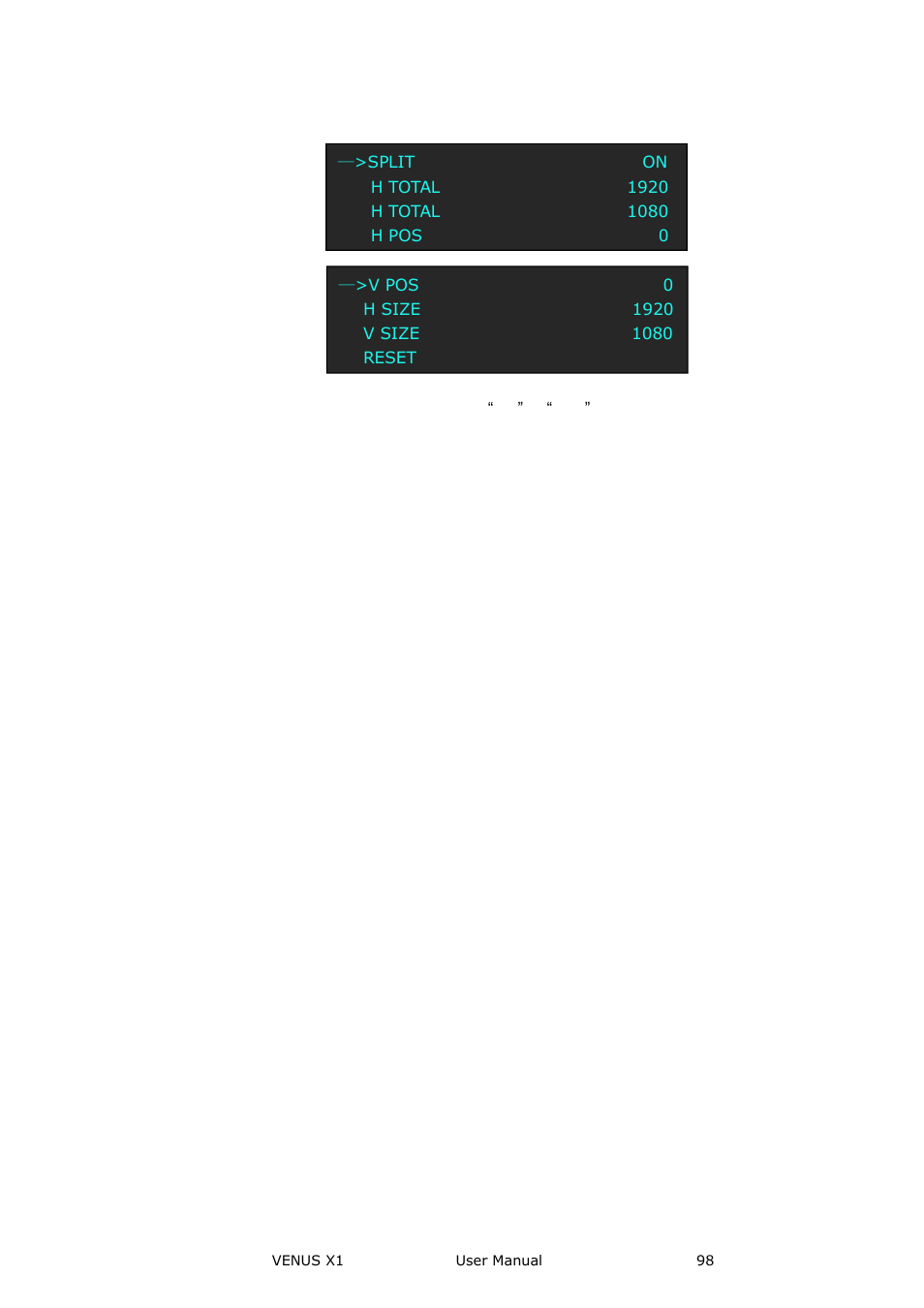 System setup and operation | RGBLink VENUS X1 User Manual User Manual | Page 98 / 135