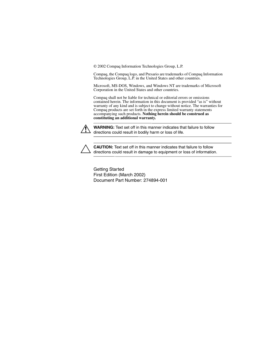 Compaq 4000 User Manual | Page 2 / 70