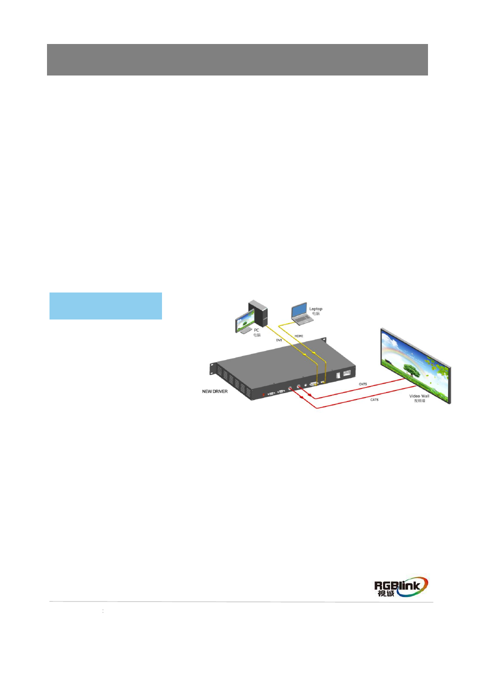 Product introduction, System connection | RGBLink New Driver Quick Start User Manual | Page 3 / 22