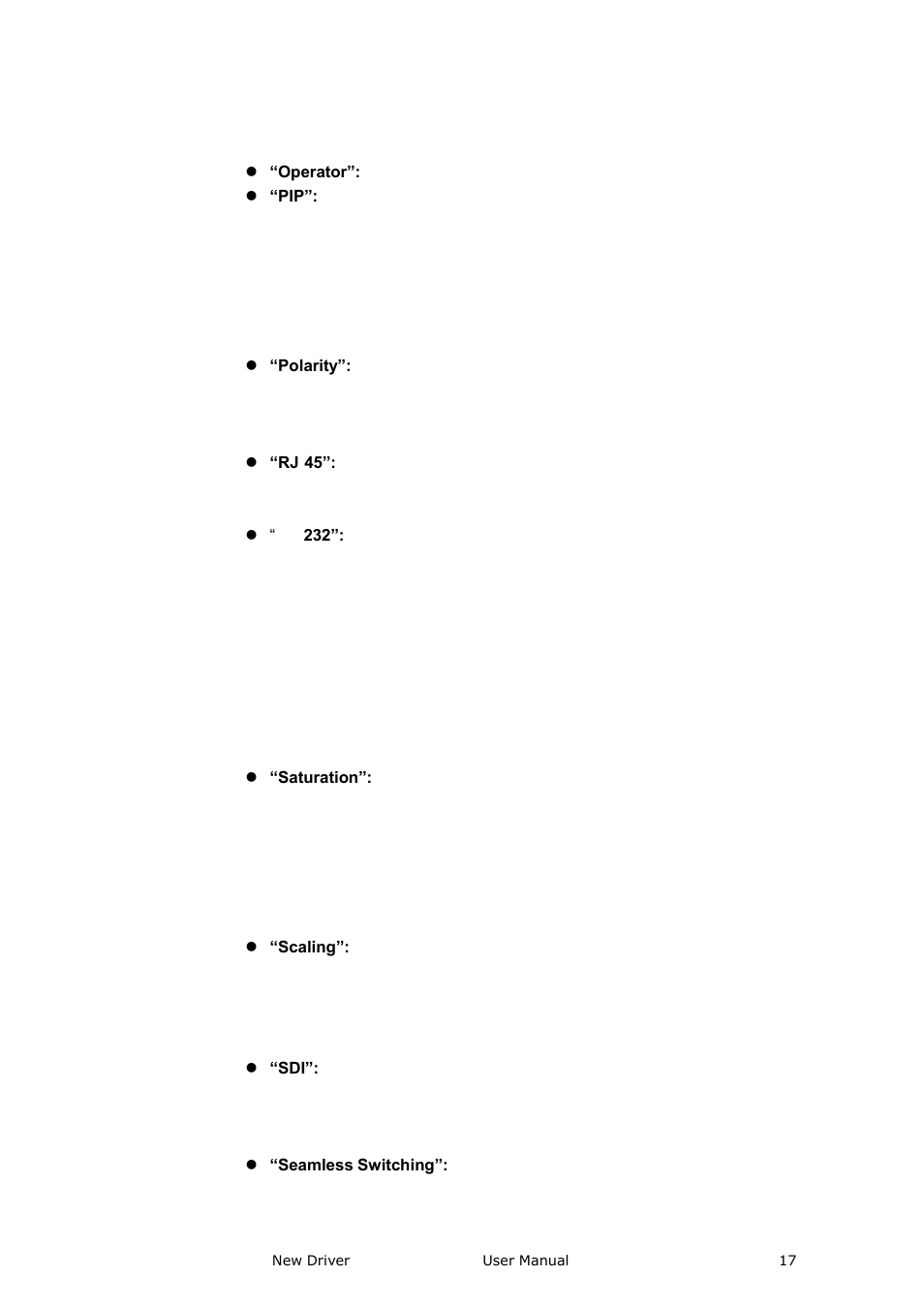 Introduction | RGBLink New Driver User Manual User Manual | Page 17 / 50