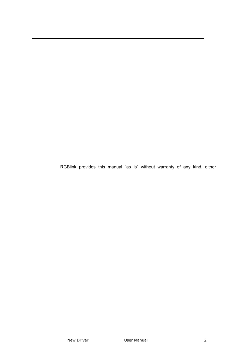 New driver· user manual, Copyright, Notice | Federal communications commission (fcc) statement | RGBLink New Driver User Manual User Manual | Page 2 / 50
