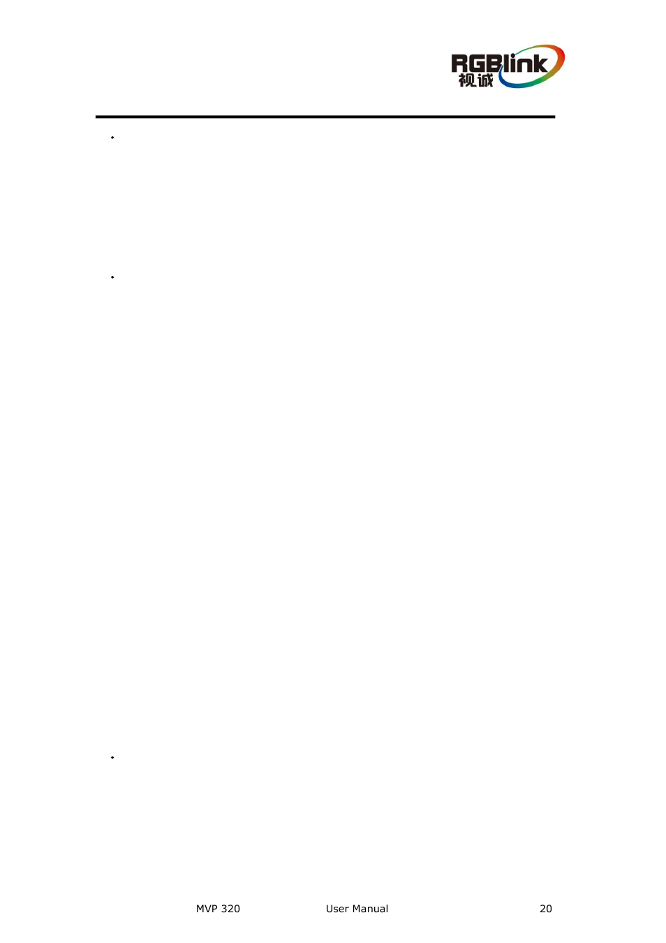 Instructions for safe using, 1．power supply, 2．power off | Cable, Radiation, Environment, 6．maintenance | RGBLink MVP 320 User Manual User Manual | Page 20 / 60