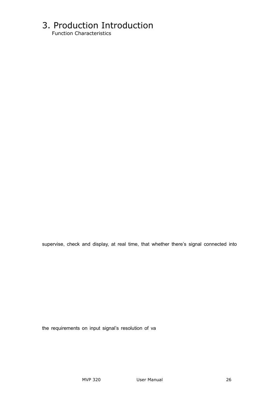 Image segment function, Support multi-groups screen control, Base maps with 65535*65535 ultra-high resolution | Support input signal supervision, Support hdcp 1.3, Production introduction | RGBLink MVP 320 User Manual User Manual | Page 26 / 60