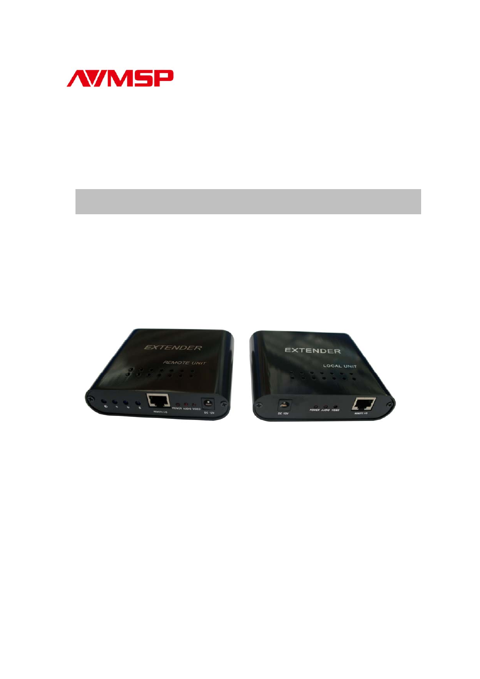 RGBLink MSP 215A User Manual | 6 pages