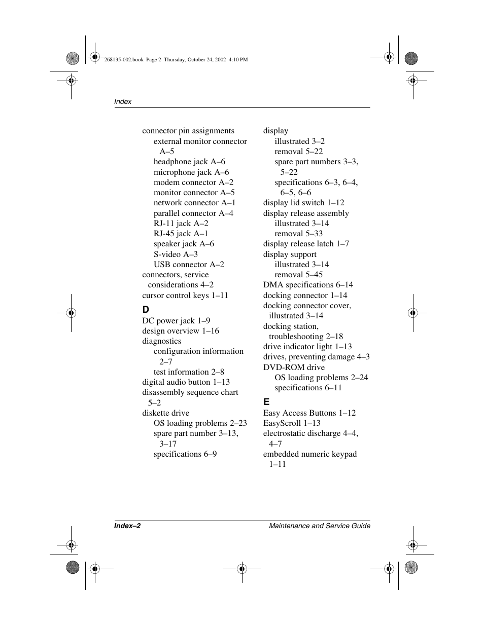 Compaq 2800 User Manual | Page 176 / 181