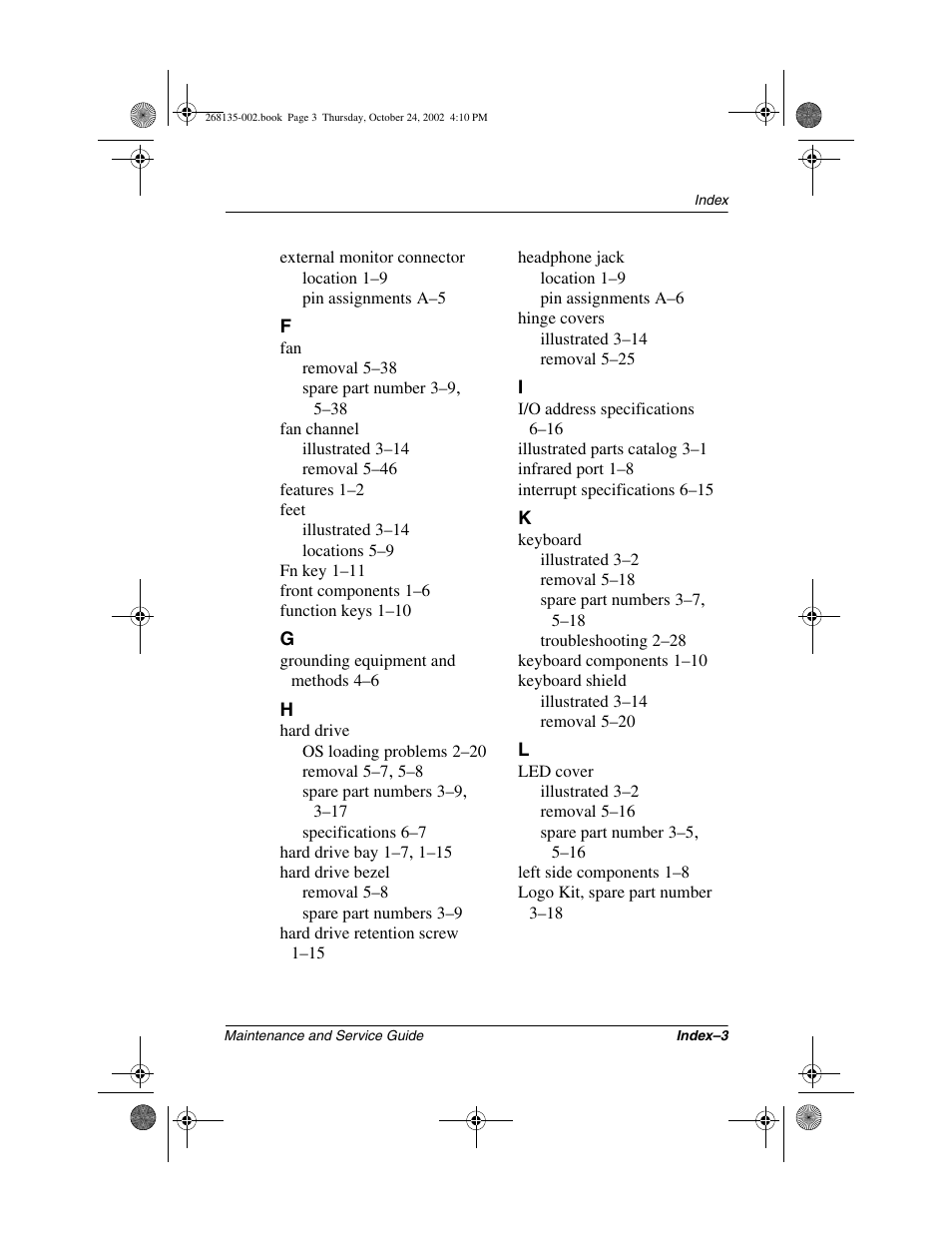 Compaq 2800 User Manual | Page 177 / 181