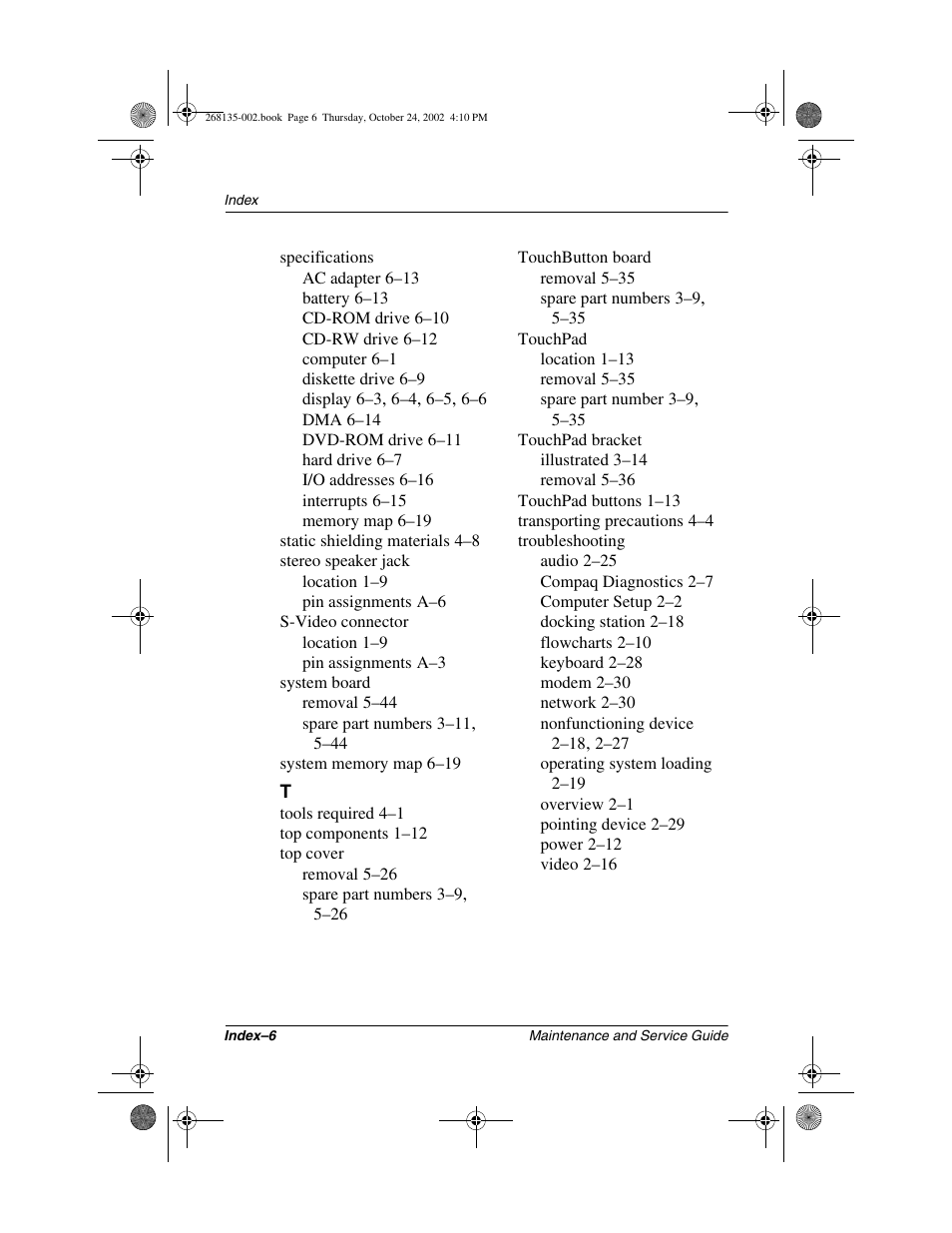 Compaq 2800 User Manual | Page 180 / 181