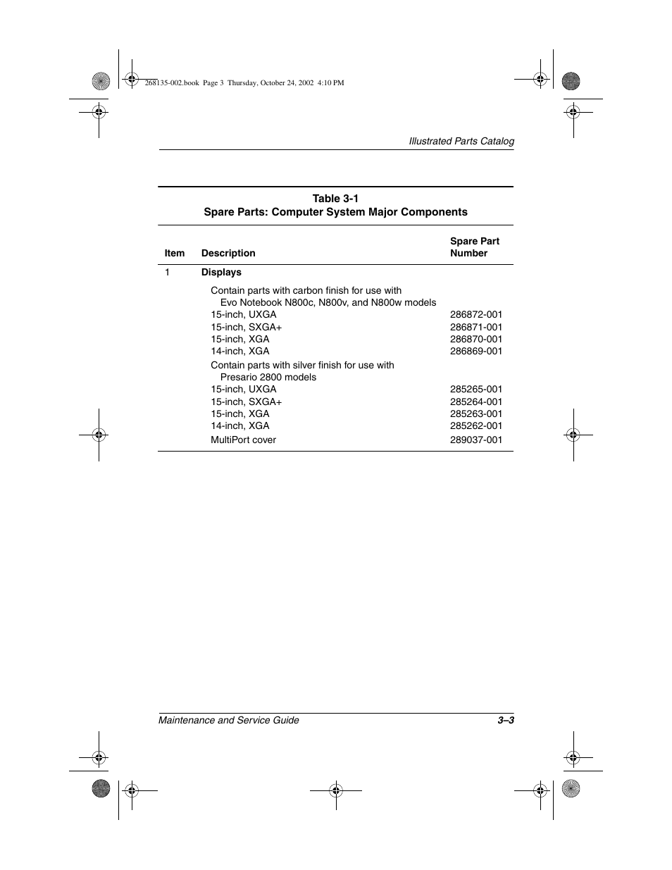 Compaq 2800 User Manual | Page 54 / 181