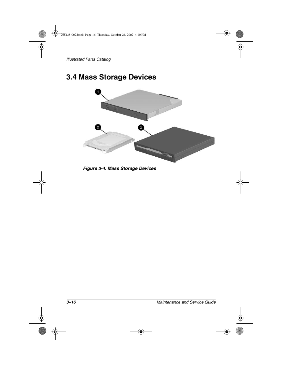 4 mass storage devices, 4 mass storage devices –16 | Compaq 2800 User Manual | Page 67 / 181