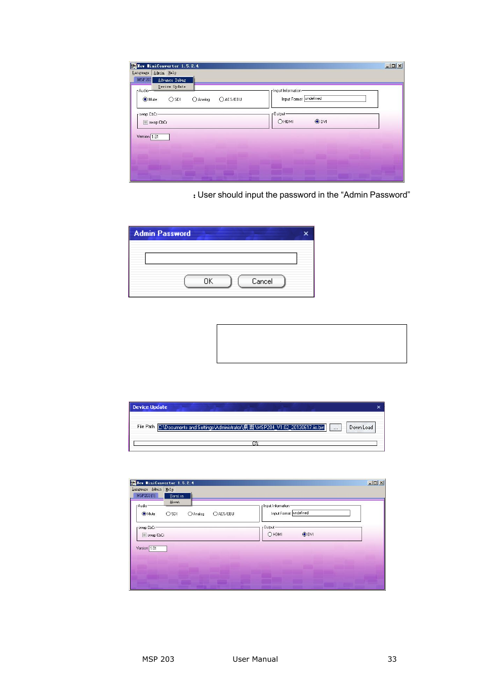 Help | RGBLink MSP 203 User Manual User Manual | Page 33 / 37