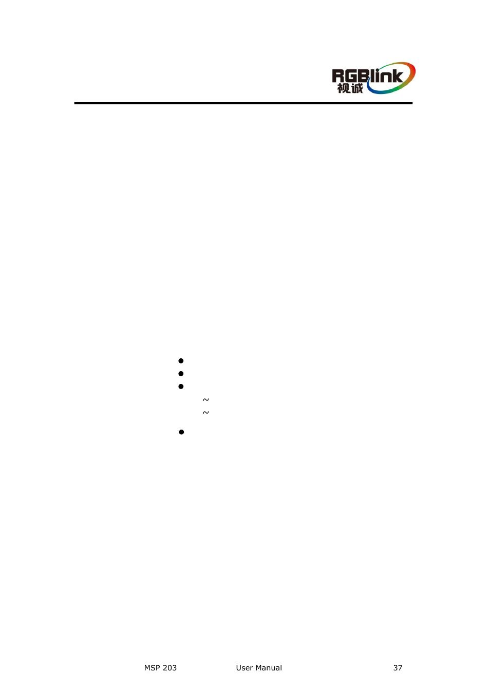 B. contact information, Appendix b, Contact information | B. contact information warranty | RGBLink MSP 203 User Manual User Manual | Page 37 / 37