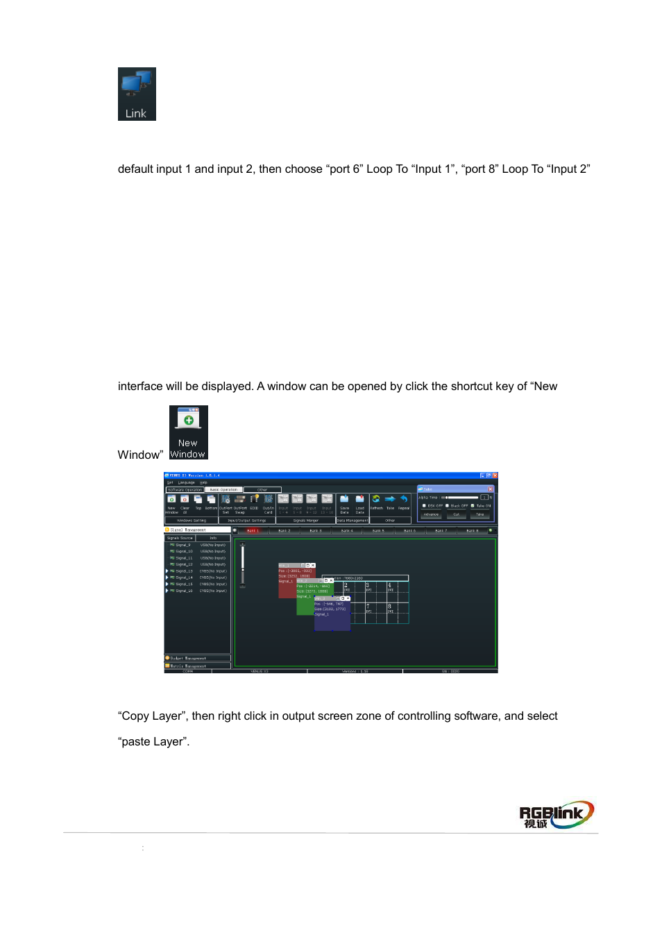 Basic operation, Windows setting | RGBLink VENUS X3 Quick Start User Manual | Page 17 / 37