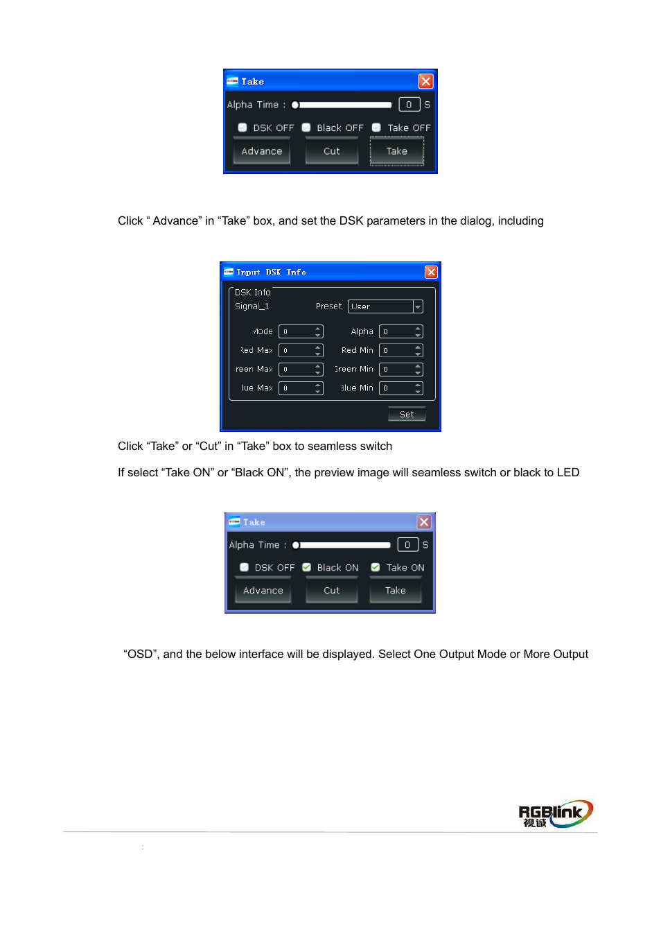 RGBLink VENUS X3 Quick Start User Manual | Page 23 / 37