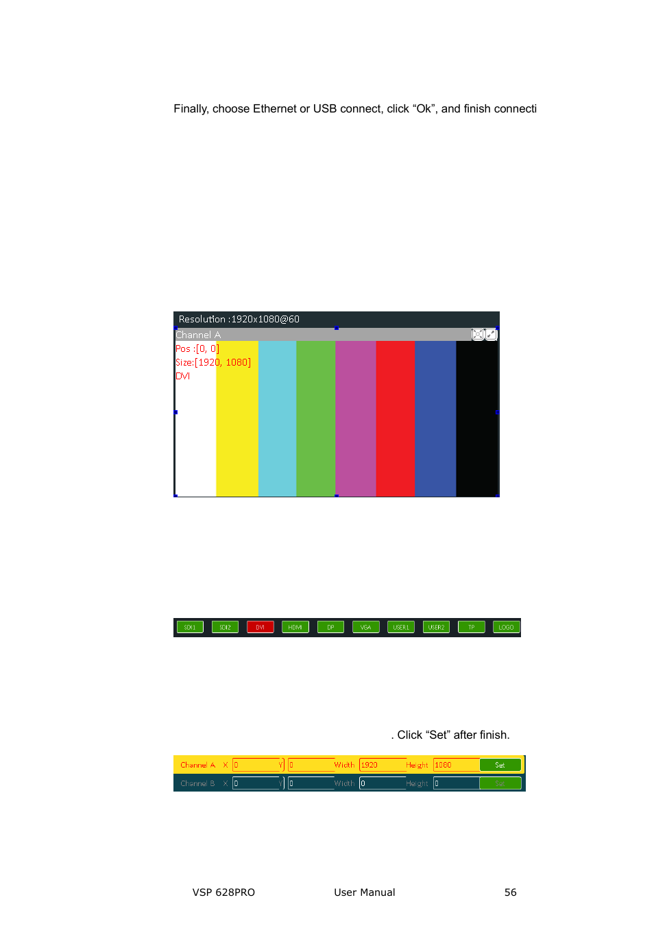 Image toolbar, Signal select, Scale | Mode, Communication software guideline | RGBLink VSP 628PRO User Manual User Manual | Page 56 / 120