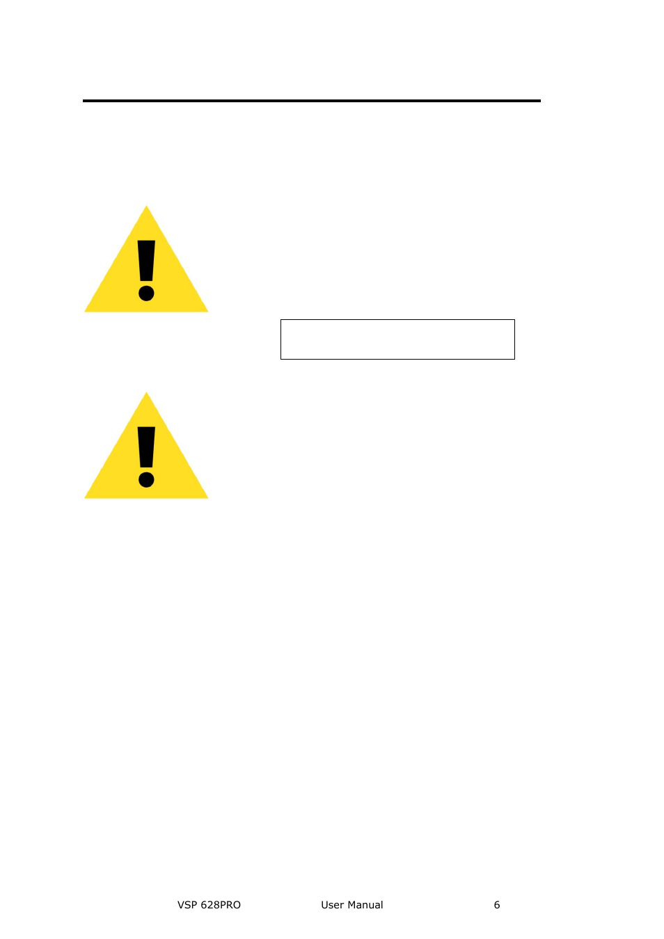 Terms in this manual and equipment marking, Warning, Caution | RGBLink VSP 628PRO User Manual User Manual | Page 6 / 120
